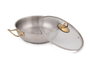 Hermia D51 Juego de ollas de acero inoxidable plateado y dorado